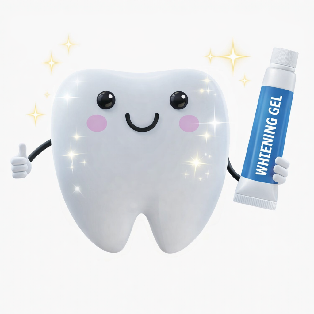 Teeth whitening icon — Happy tooth